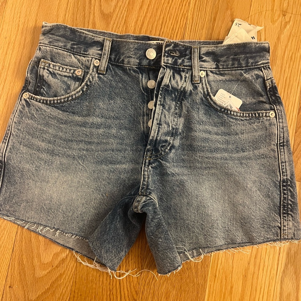 Free People Denim Blue Women's Shorts
